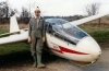 With a Bocian glider at Husbands Bosworth in the winter of 1979