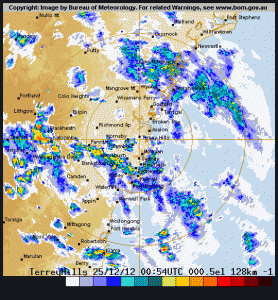 Heavy Christmas showers 