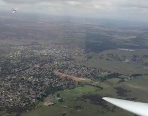 Thermalling above Camden in the K-13