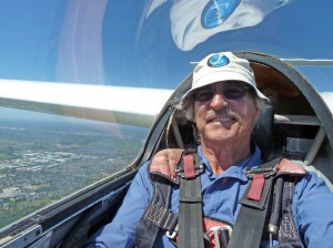 In the Junior over Camden on a blue day.