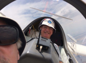 Bill in the back of the DG1000.